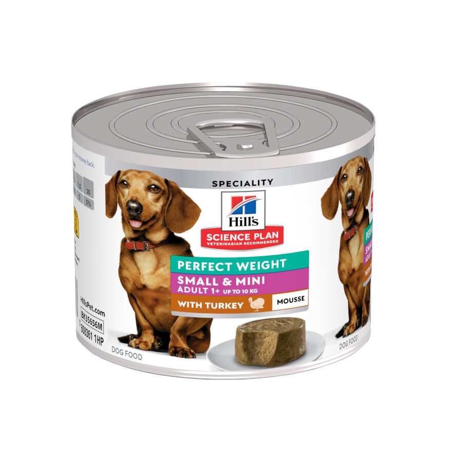 200 g Hill's Science Plan Adult Smalle Mini Perfect Weight Mousse de Peru em lata para c&atilde;es, , large Imagem n&uacute;mero 2