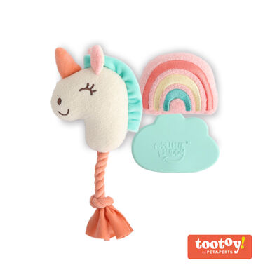 Tootoy! Puppy Unicorn Conjunto de brinquedos para cachorros