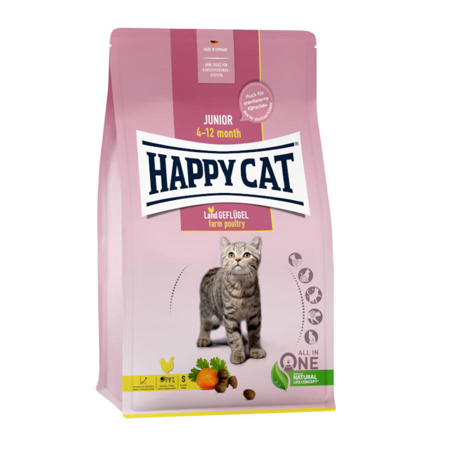 4 kg Happy Cat Young Junior ave de capoeira ra&ccedil;&atilde; para gatos, , large Imagem n&uacute;mero 1