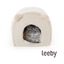 Leeby Igloo amovível em pele de carneiro branca para gatinhos, , large Indicador imagem número 2