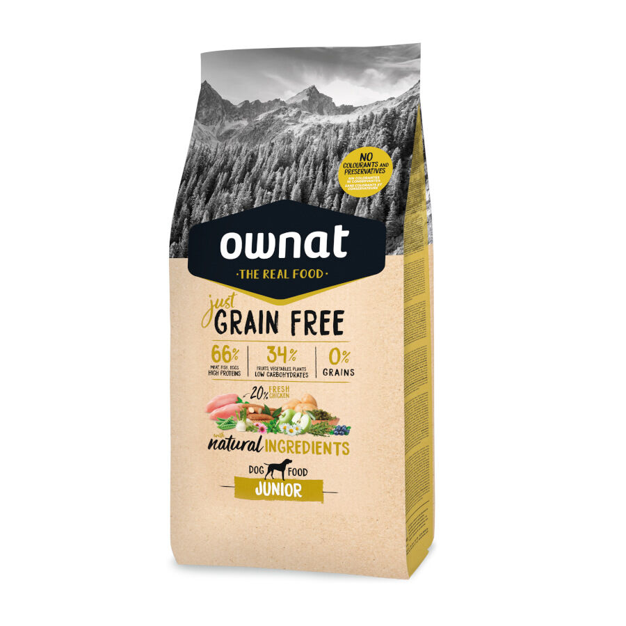 Ownat Just Grain Free Junior ra&ccedil;&atilde;o para cachorros, , large Imagem n&uacute;mero 1