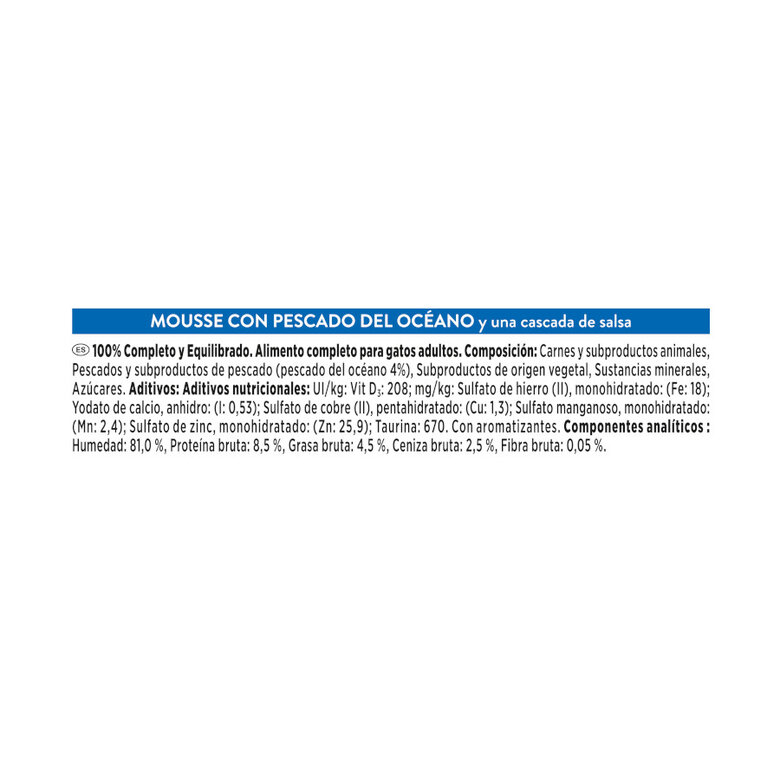 4 terrinas x 57 g Gourmet Revelations Mousse de Peixe do Oceano para gatos,  Imagem número 4 4 terrinas x 57 g Gourmet Revelations Mousse de Peixe do Oceano para gatos, , large Imagem número 4