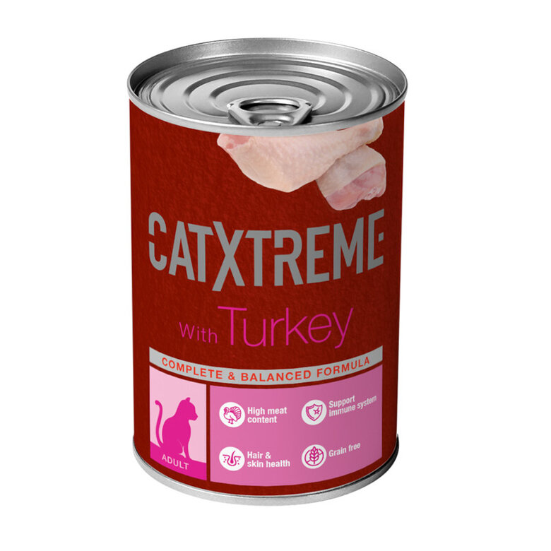 400 g Catxtreme com Peru em patê lata para gatos,  Imagem número 1 400 g Catxtreme com Peru em patê lata para gatos, , large Imagem número 1