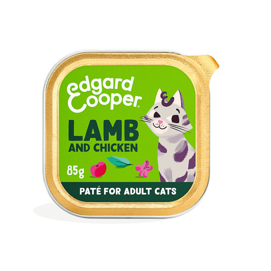 85 g Edgard y Cooper Adult Cordeiro e Frango em Pat&ecirc; terrina para gatos, , large Imagem n&uacute;mero 1