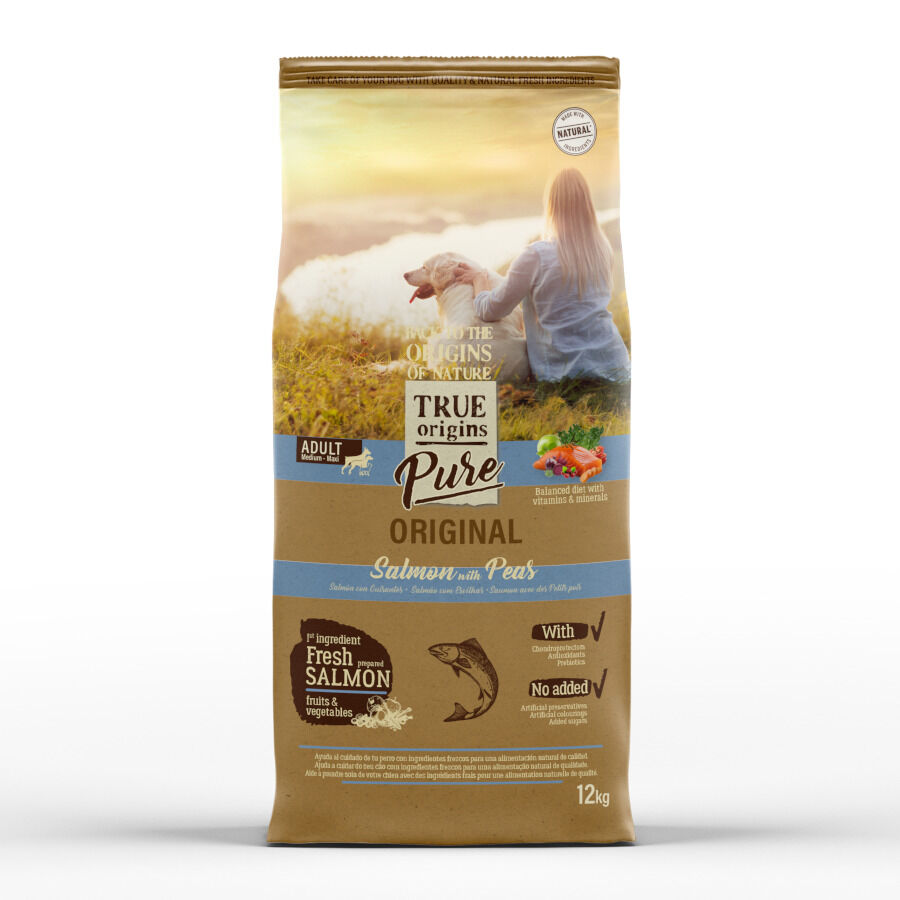 3 kg True Origins Pure Adult Medium Maxi Salmon Ra&ccedil;&atilde;o para c&atilde;es, , large Imagem n&uacute;mero 1