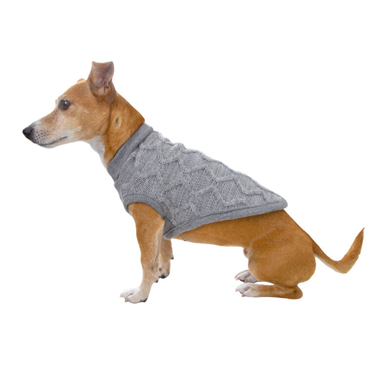 Outech Rombos Camisola de malha cinzenta para cães,  Imagem número 1 Outech Rombos Camisola de malha cinzenta para cães, , large Imagem número 1
