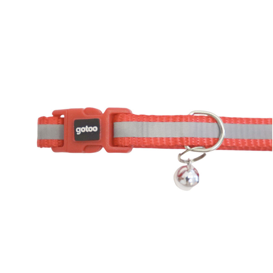 Gotoo Coleira nylon vermelha para gatos, , large Imagem n&uacute;mero 3