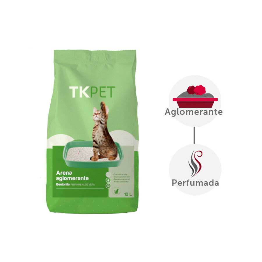 TK-Pet arena aglomerante aloe vera para gatos Imagem n&uacute;mero 1