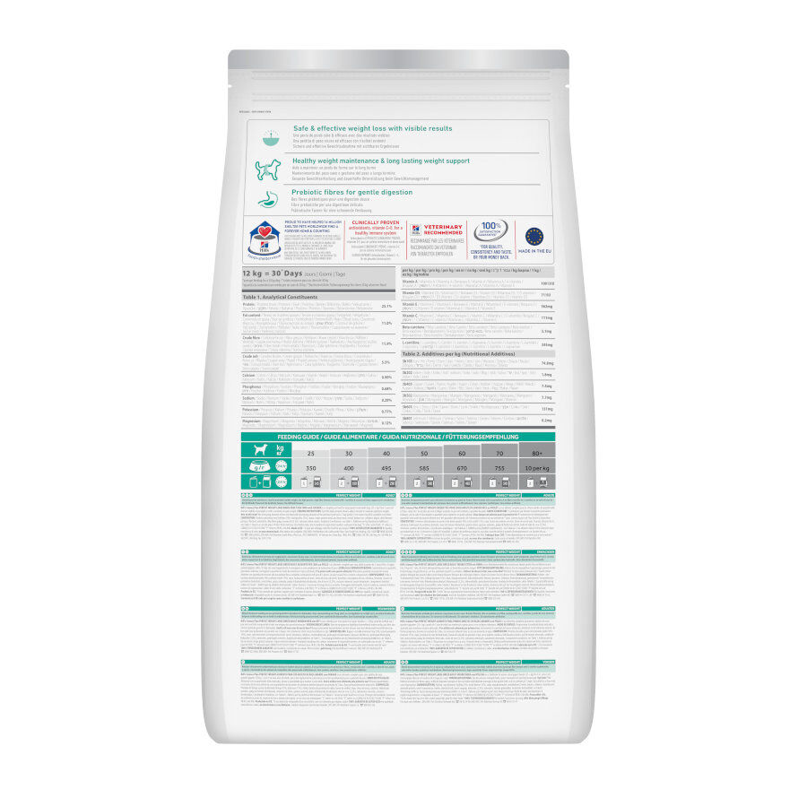12 kg Hill's Science Plan Perfect Weight Adult Large Frango ra&ccedil;&atilde;o para c&atilde;es, , large Imagem n&uacute;mero 8