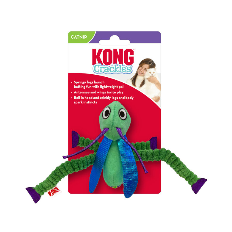 Kong Crackles Gafanhoto de peluche para gatos,  Imagem número 2 Kong Crackles Gafanhoto de peluche para gatos, , large Imagem número 2