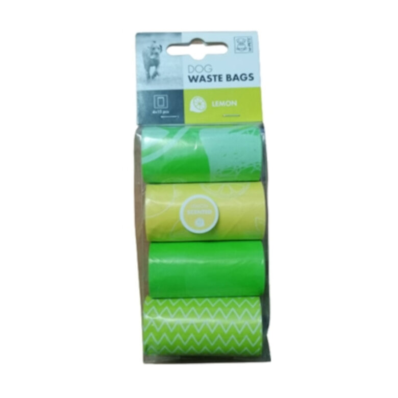 M-Pets Lemon Sacos Aromatizados para cocó de cães,  Imagem número 1 M-Pets Lemon Sacos Aromatizados para cocó de cães, , large Imagem número 1