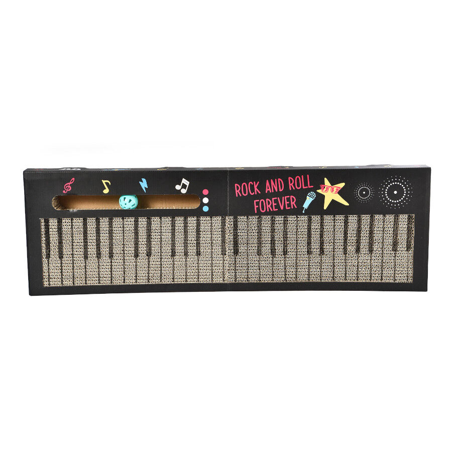 Leeby Kitty teclado arranhador de cart&atilde;o com bola para gatos, , large Imagem n&uacute;mero 1