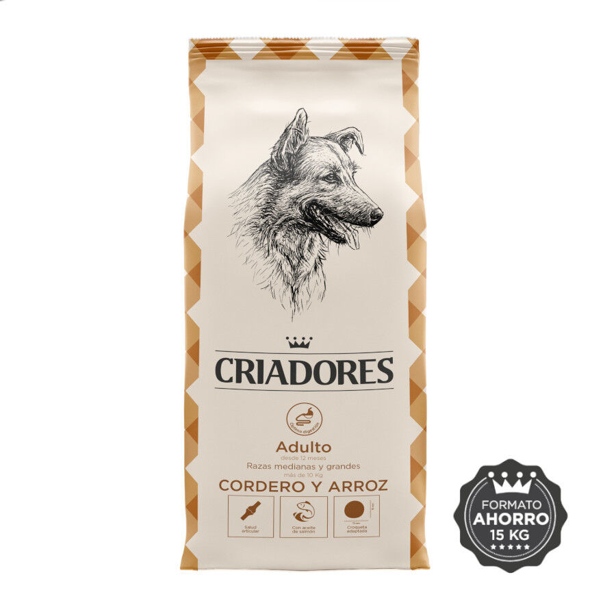 15 kg Criadores Adult Borrego e Arroz ra&ccedil;&atilde;o para c&atilde;es de porte m&eacute;dio e grande, , large Imagem n&uacute;mero 2