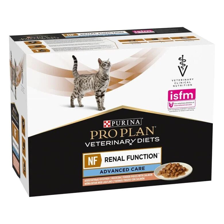 10 x 85 g Pro Plan Veterinary Diets Renal Function Alimento h&uacute;mido de salm&atilde;o em saqueta para gatos, , large Imagem n&uacute;mero 1