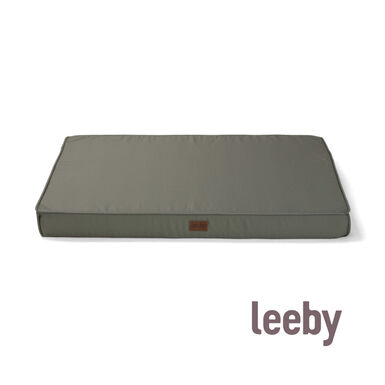 Leeby Colchão caqui antiderrapante para cães