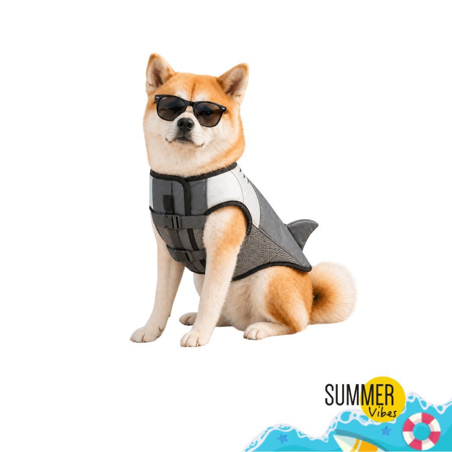 Colete salva-vidas Summer Vibes Shark para c&atilde;es, , large Imagem n&uacute;mero 8