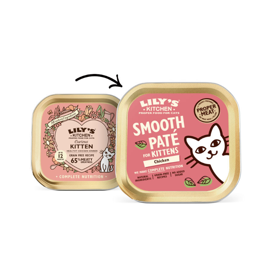 85 g Lily's Kitchen Kitten Frango em pat&ecirc; terrina para gatos, , large Imagem n&uacute;mero 2