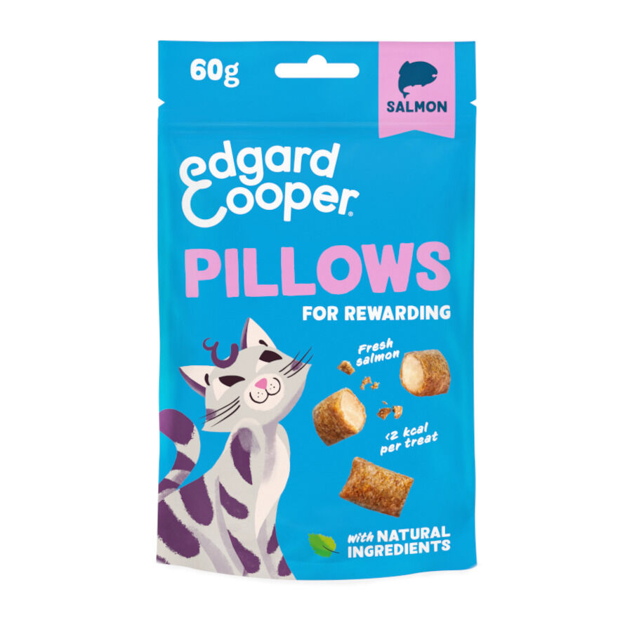 60 g Edgard & Cooper Pillows Snack de salm&atilde;o para gatos   , , large Imagem n&uacute;mero 1