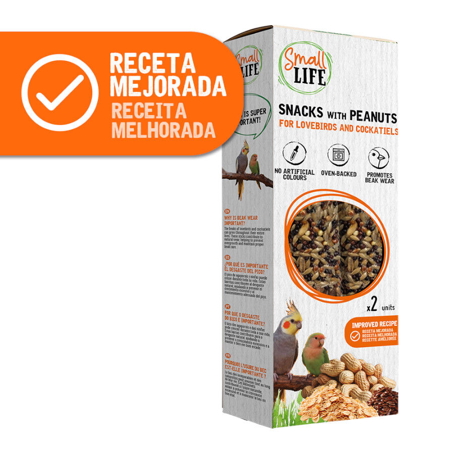 2 barritas Small Life Barritas Snack com Amendoins para agapornis e caturras, , large Imagem n&uacute;mero 2