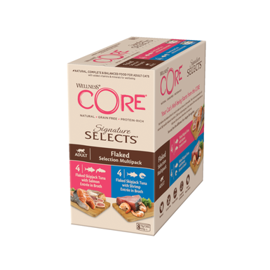 Wellness Core Signature Selects Flaked Atum latas para gatos  8