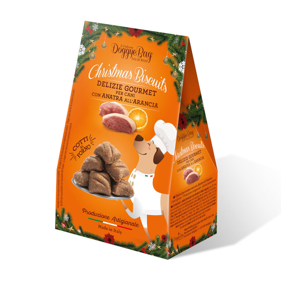 180 g Doggyebag Biscoitos Natal&iacute;cios de pato para c&atilde;es, , large Imagem n&uacute;mero 1