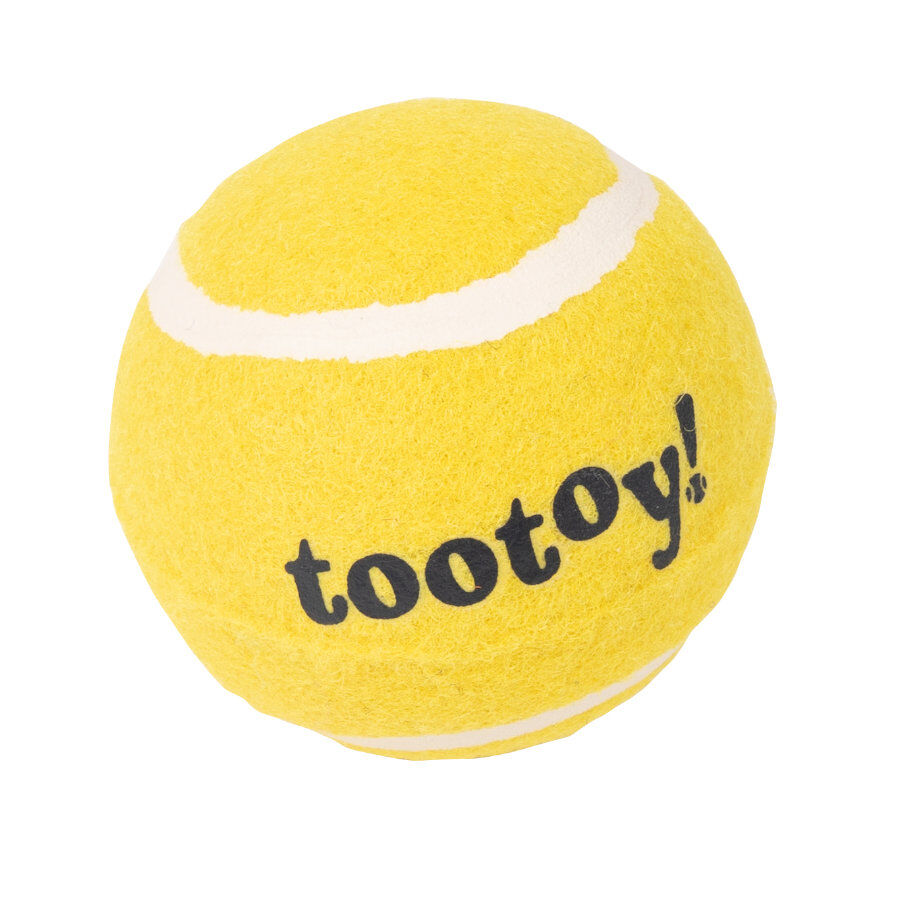 Tootoy! Chase Squeaker Ball Amarela bola de t&eacute;nis para c&atilde;es, , large Imagem n&uacute;mero 2