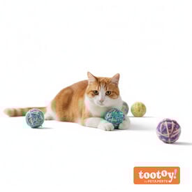 Tootoy! Kitten Kit de bolas de l&atilde; com guizo para gatinhos