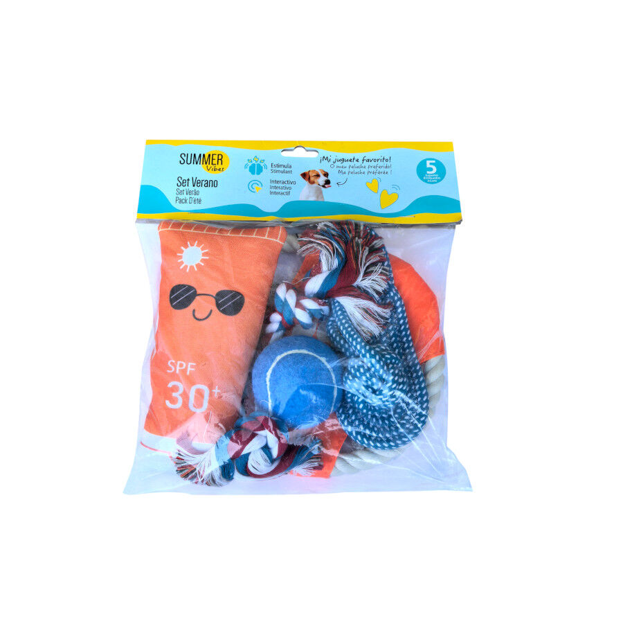Summer Vibes The Beach Club Set x5 Brinquedos para c&atilde;es, , large Imagem n&uacute;mero 6