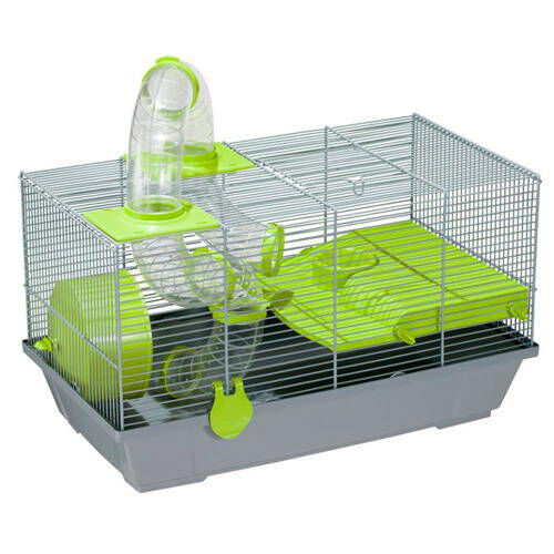 Voltreg&aacute; jaula negra con t&uacute;nel para h&aacute;mster ruso Imagem n&uacute;mero 1