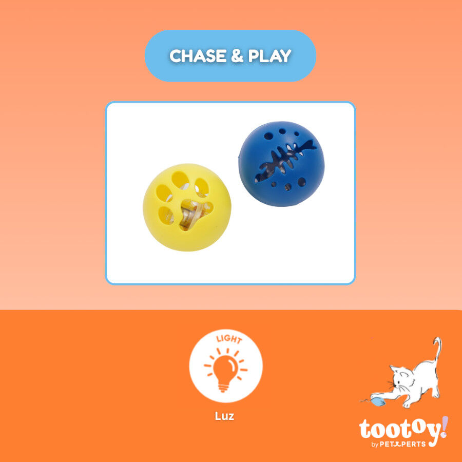 Tootoy! Chase & Play Bolas com LED para gatos, , large Imagem n&uacute;mero 4