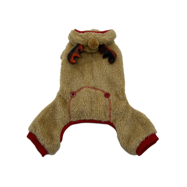 Wonder Christmas Rena Pijama Natalício con Capuz para cães,  Imagem número 1 Wonder Christmas Rena Pijama Natalício con Capuz para cães, , large Imagem número 1