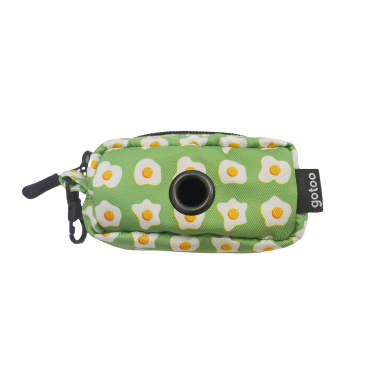 Gotoo Porta sacos de tecido estampado verde para cães,  Imagem número 1 Gotoo Porta sacos de tecido estampado verde para cães, , large Imagem número 1
