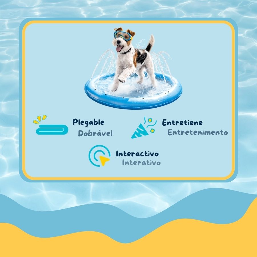 Summer Vibes Piscina com jatos para c&atilde;es, , large Imagem n&uacute;mero 4