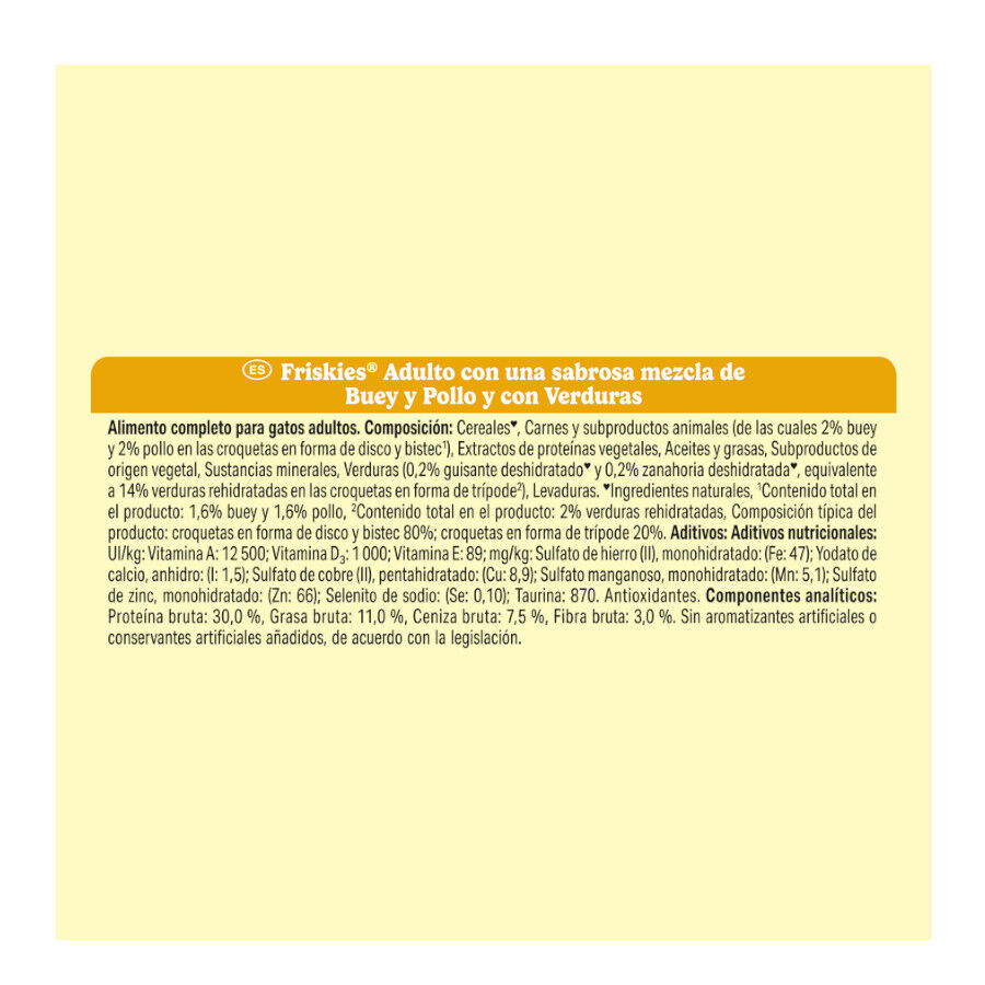 20 kg Friskies Adult Vaca, Frango e Legumes ra&ccedil;&atilde;o para gatos, , large Imagem n&uacute;mero 4