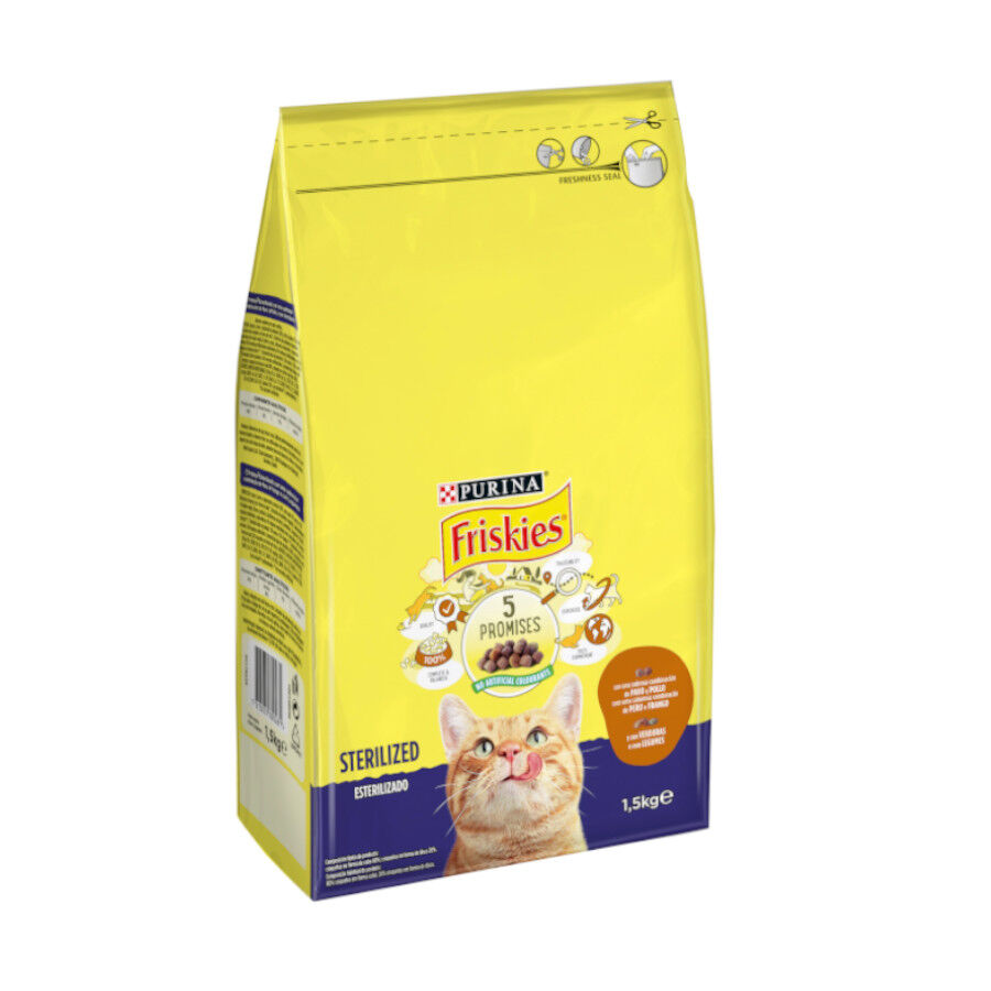 1.5 kg Friskies peru e legumes para Gatos Esterilizados, , large Imagem n&uacute;mero 1