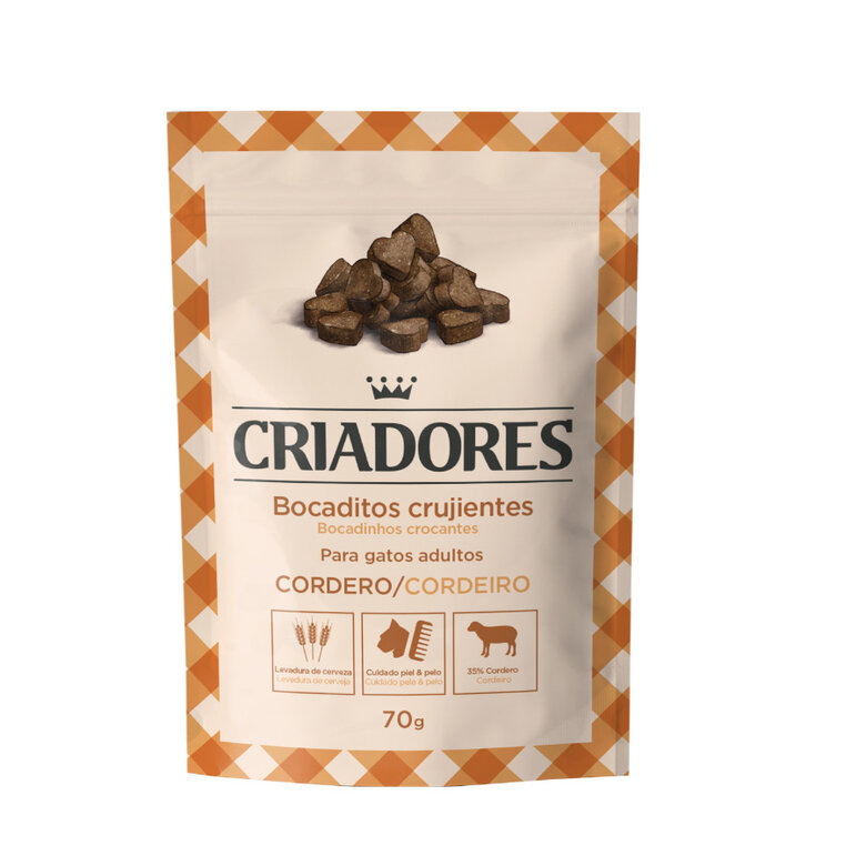 Criadores Snacks Crocantes de Cordeiro para gatos, , large image number null