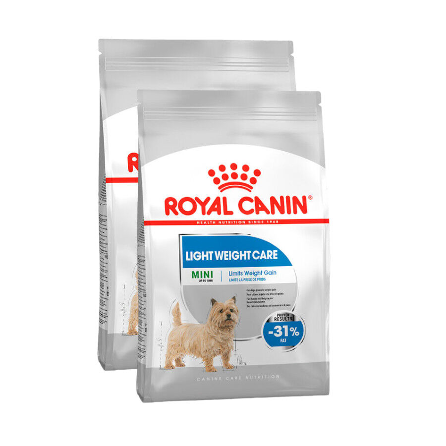 2 x 3 kg Royal Canin Mini Light Weight Care ra&ccedil;&atilde;o para c&atilde;es Pack poupan&ccedil;a!, , large Imagem n&uacute;mero 1