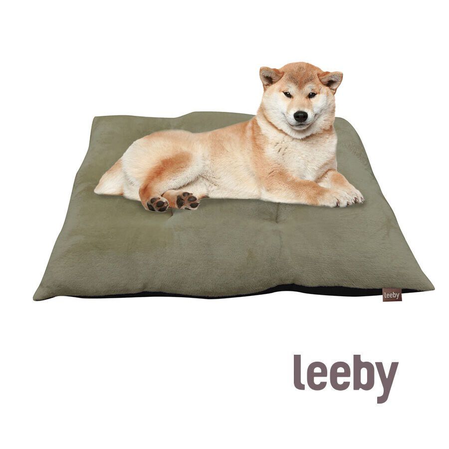 Leeby Almofada Acolchoada de Veludo Verde para c&atilde;es, , large Imagem n&uacute;mero 2