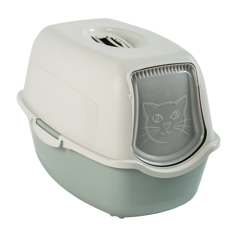 Rotho Eco Bailey Caixa de Areia Branca e Verde  para gatos,  Imagem número 1 Rotho Eco Bailey Caixa de Areia Branca e Verde  para gatos, , large Imagem número 1