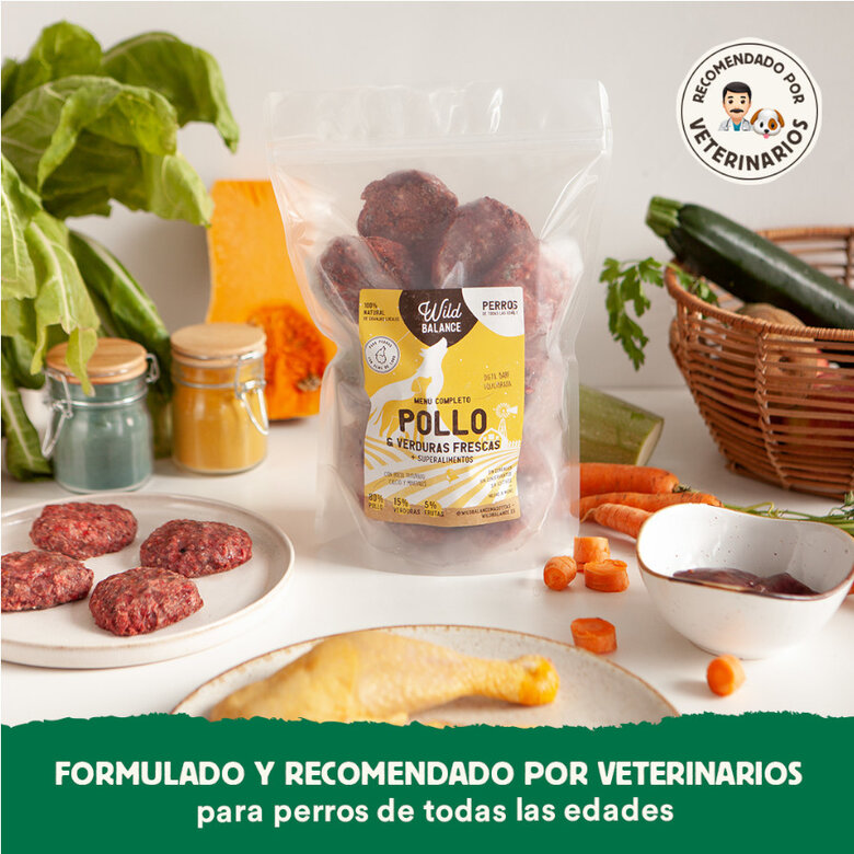 1 kg Wild Balance BARF Frango e Legumes alimentação natural congelada para cães,  Imagem número 5 1 kg Wild Balance BARF Frango e Legumes alimentação natural congelada para cães, , large Imagem número 5