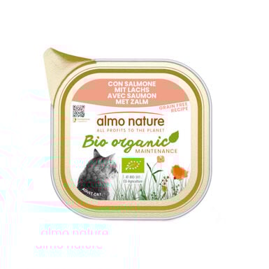 Almo Nature Bio Organic Maintenance Granel Free Salmon Tub para gatos