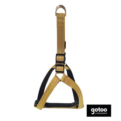 Gotoo Peitoral nylon bege para cães