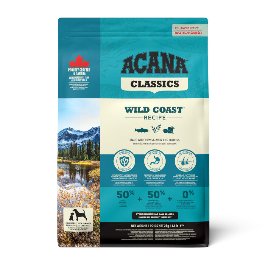 2 kg Acana Classics Wild Coast Peixe Ra&ccedil;&atilde;o para c&atilde;es, , large Imagem n&uacute;mero 1