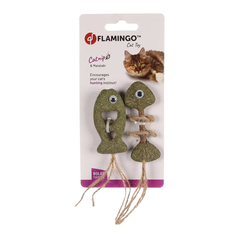 Flamingo Boleo Peixe com corda para gatos,  Imagem número 2 Flamingo Boleo Peixe com corda para gatos, , large Imagem número 2