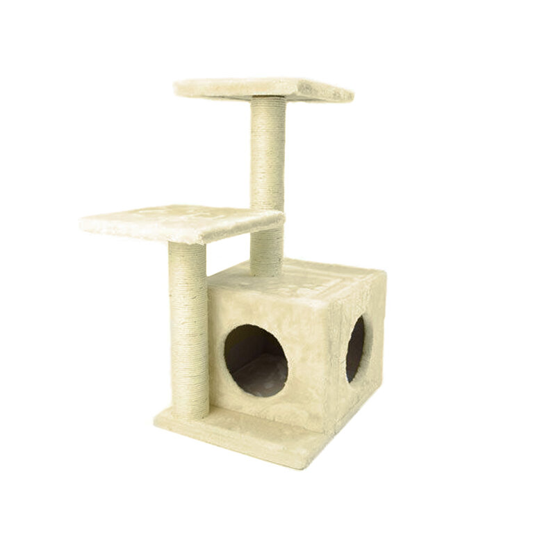 TK-Pet Corvus casa rascador gatos 3 pisos marrón Imagem número 1 TK-Pet Corvus casa rascador gatos 3 pisos marrón Imagem número 1
