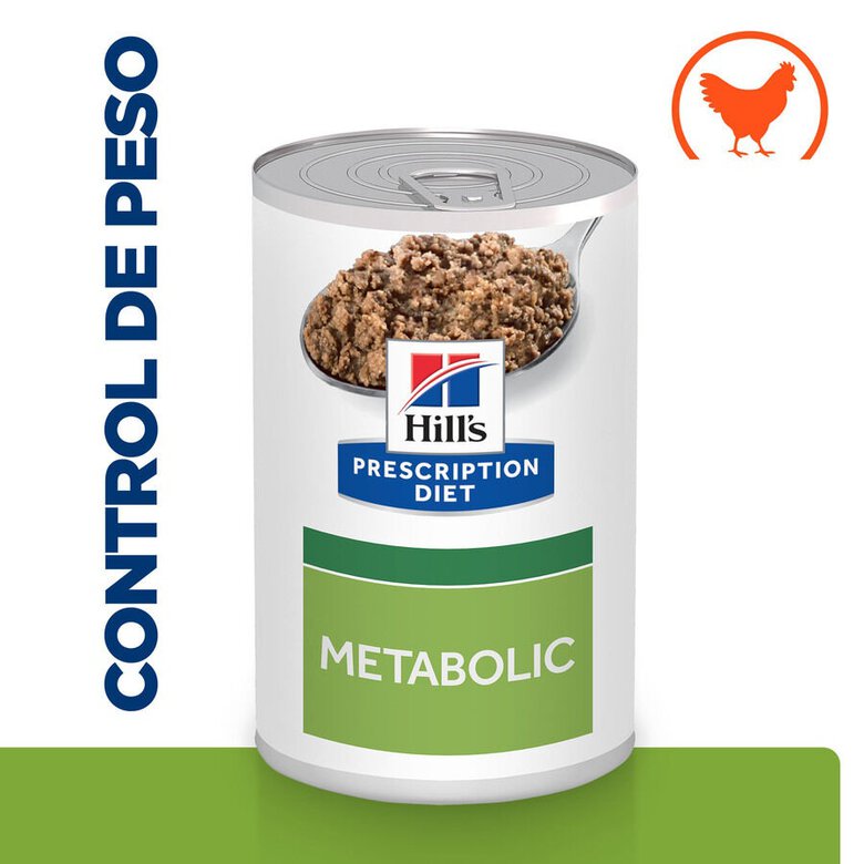 370 g Hill's Prescription Diet Metabolic Frango lata para cães,  Imagem número 2 370 g Hill's Prescription Diet Metabolic Frango lata para cães, , large Imagem número 2