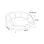 Flamingo Zupo Octagonal Cinzenta cama alcofa para c&atilde;es e gatos, , large Indicador imagem n&uacute;mero 4