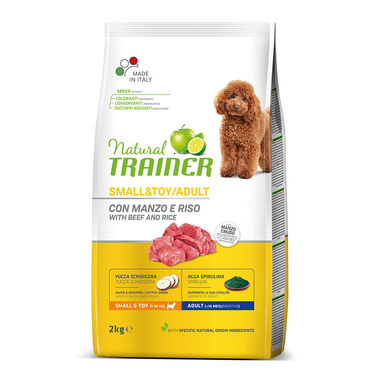 Natural Trainer Adult Mini Terneira ração para cães