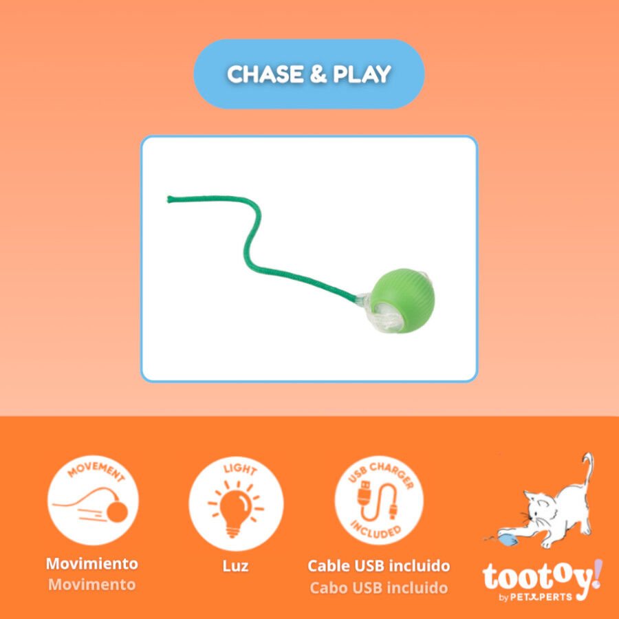 Tootoy! Chase & Play Bola interativa para gatos, , large Imagem n&uacute;mero 3