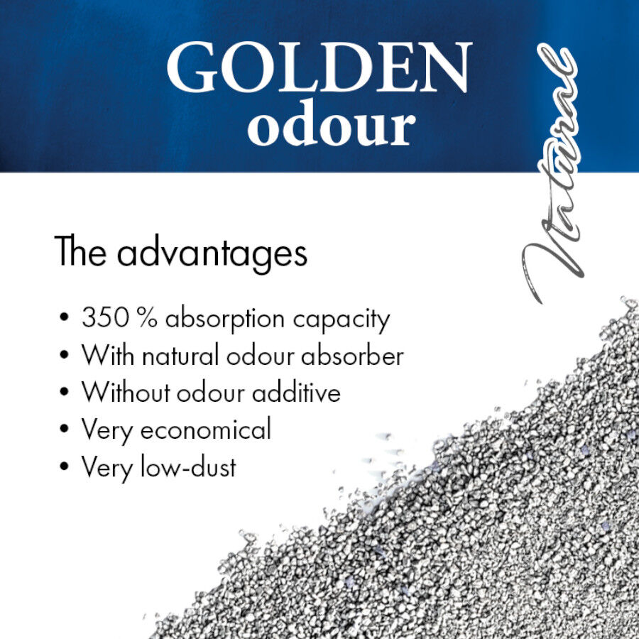 14 kg Golden Odour Areia Aglomerante Absorve Odores para gatos, , large Imagem n&uacute;mero 3